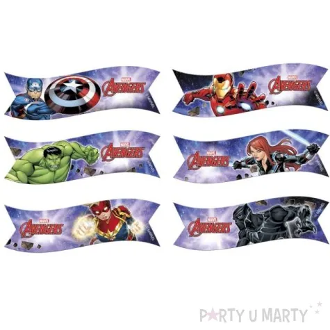 dekoracja tortu oplatek avengers 9 x 3 cm dekora