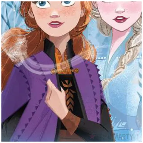 dekoracja tortu oplatek bc frozen 16 cm dekora