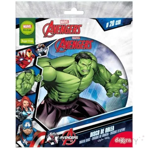 dekoracja tortu oplatek bc hulk avengers 20 cm dekora