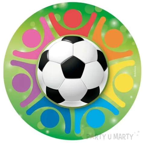 dekoracja tortu oplatek bc pilka nozna 20 cm dekora