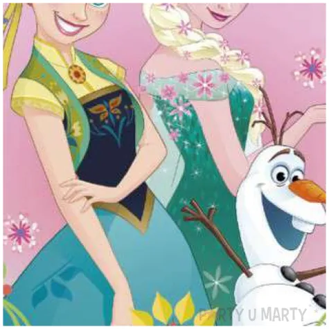 dekoracja tortu oplatek frozen 20 cm dekora