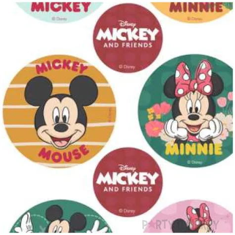 dekoracja tortu oplatek mickey minnie 5 8 cm dekora