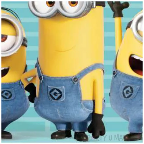 dekoracja tortu oplatek minionki 11 2 cm