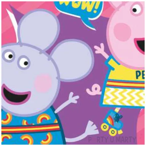 dekoracja tortu oplatek swinka peppa 20 cm dekora