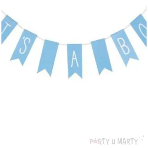 dekoracja tortu topper its a boy blekitna unique