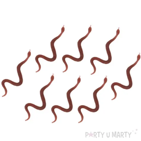 dekoracja weze brazowy guirca 9 5 cm 8 szt