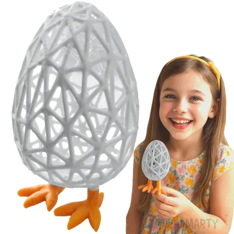 dekoracja wielkanocna pisanka jajko azurowe 8 cm