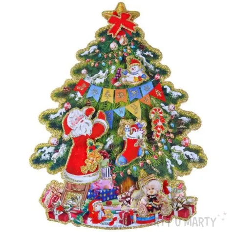 dekoracja wiszaca choinka dwustronna arpex