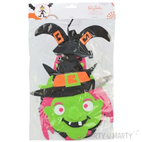 dekoracja wiszaca czarownica wesoly potworek arpex 82 cm