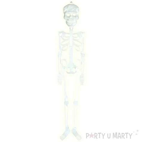 dekoracja wiszaca kosciotrup neon fluorescencyjny guirca 75 cm