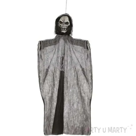 dekoracja wiszaca kosciotrup swiecacy guirca 195 cm