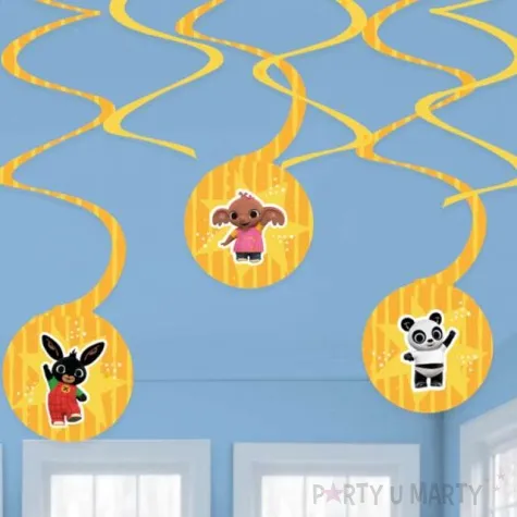 dekoracja wiszaca krolik bing amscan 6 szt