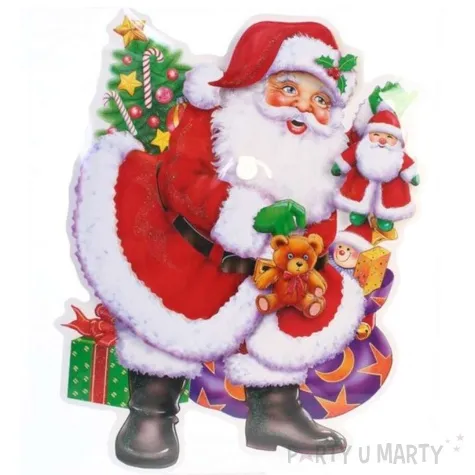 dekoracja wiszaca mikolaj i prezenty dwustronna arpex