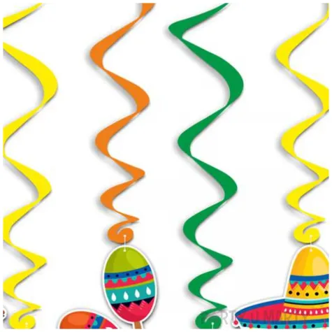 dekoracja wiszaca na meksykanskie party swiderki lato w meksyku 6 szt