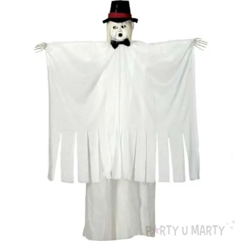 dekoracja wiszaca pan mlody upiorny bialy guirca 130 cm