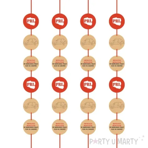 dekoracja wiszaca prl congee 800cm 4 szt