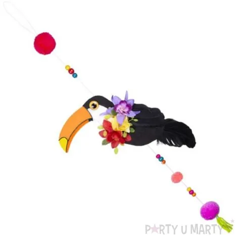 dekoracja wiszaca tukan kolorowa godan 70 cm