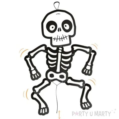 dekoracja wiszaca uroczy szkielet partypal 85 cm
