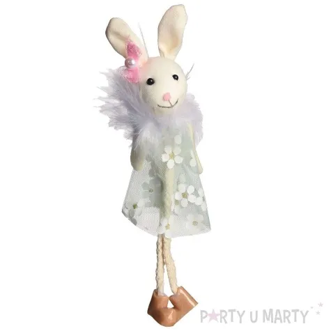 dekoracja wiszaca zajaczek w sukience zielony arpex