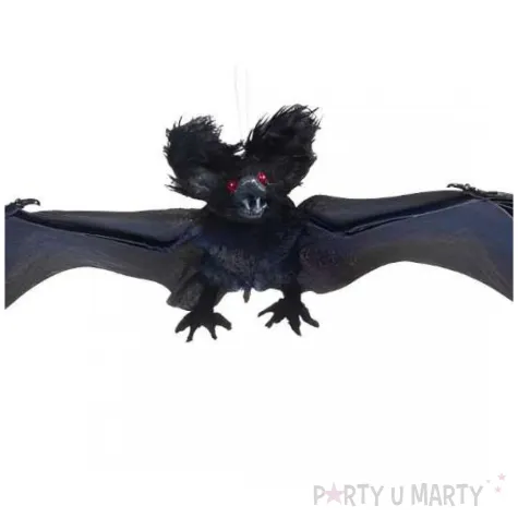 dekoracja wiszacy nietoperz czarny boland 64 cm