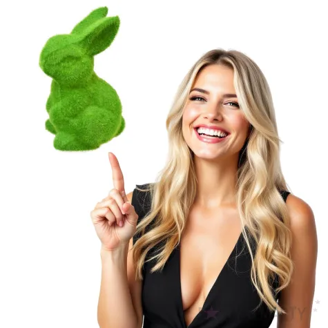 dekoracja z mchu zajaczek arpex 10 cm