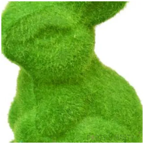 dekoracja z mchu zajaczek arpex 10 cm