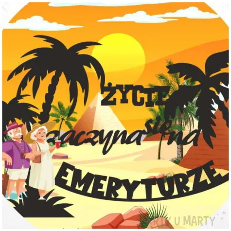 dekoracja z okazji przejscia na emeryture balon foliowy zycie zaczyna sie na emeryturze 18