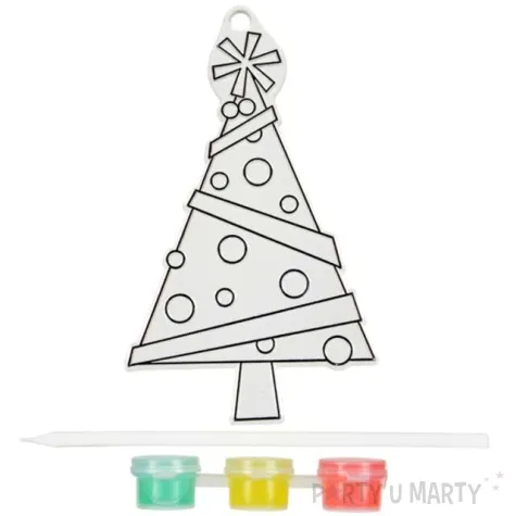 dekoracja zawieszki plaskie witrazyk choinka arpex