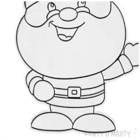 dekoracja zawieszki plaskie witrazyk mikolaj machajacy reka arpex