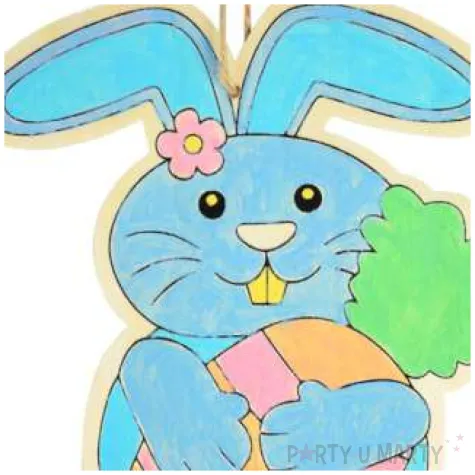 dekoracja zawieszki plaskie zajac arpex