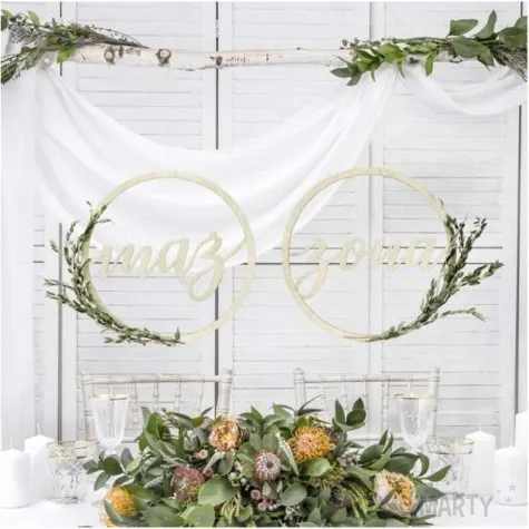 dekoracja zona i maz partydeco 38 cm 2 szt