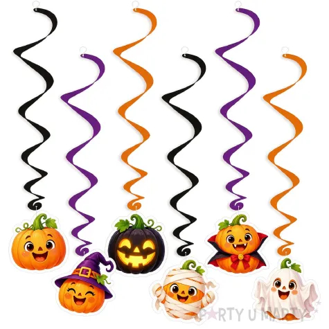 dekoracje do powieszenia na halloween swiderki bajkowe dynie duch wampir czarownica mumia x6