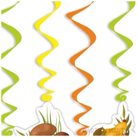 dekoracje jesienne do szkoly klasy na urodziny swiderki wiszace jesien lesne grzyby x6