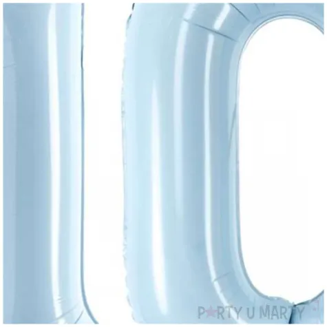 dekoracje na 10 urodziny zestaw balonow liczba 10 miebieski 34 dgt 2 szt