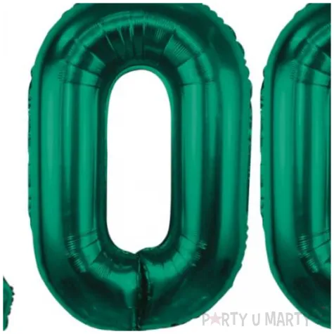 dekoracje na 100 urodziny zestaw balonow xl liczba 100 butelkowy zielony 39 dgt 2 szt