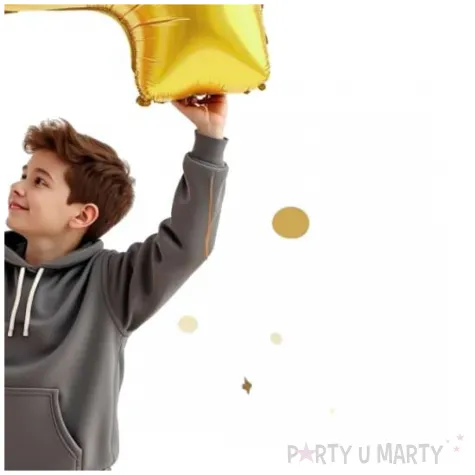 dekoracje na 14 urodziny zestaw balonow liczba 14 zloty 33 dgt 2 elementy