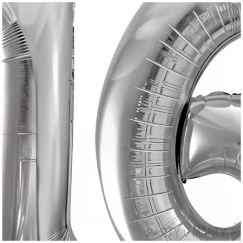 dekoracje na 16 urodziny rocznice zestaw balonow liczba 16 srebrny 39 dgt 2 elementy