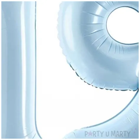 dekoracje na 19 urodziny zestaw balonow liczba 19 miebieski 34 dgt 2 szt