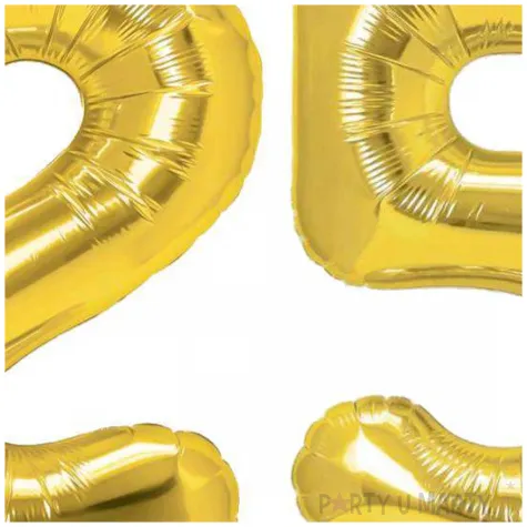 dekoracje na 25 urodziny zestaw balonow liczba 25 zloty 33 dgt 2 elementy