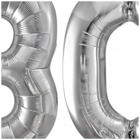 dekoracje na 30 urodziny rocznice zestaw balonow liczba 30 srebrny 39 dgt 2 elementy