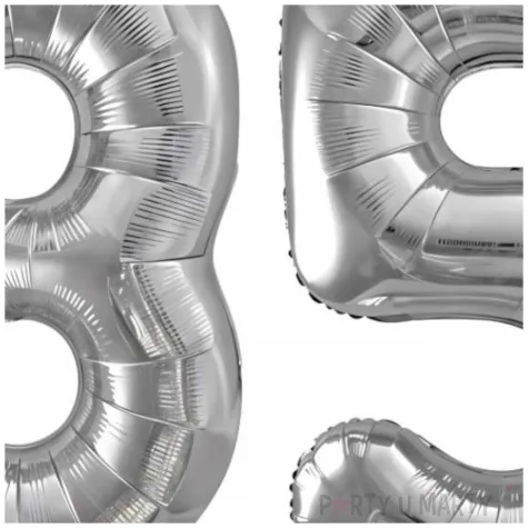 dekoracje na 35 urodziny rocznice zestaw balonow liczba 35 srebrny 39 dgt 2 elementy