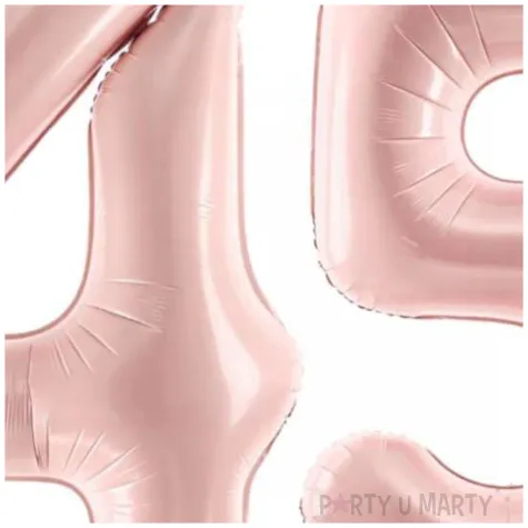 dekoracje na 45 urodziny rocznice zestaw balonow liczba 45 rozowy jasny 34 dgt 2 elementy