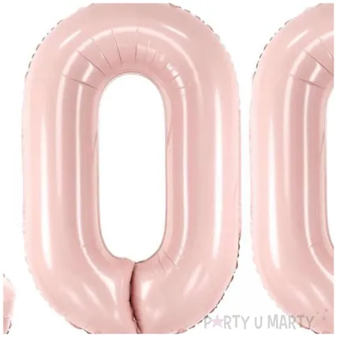 dekoracje na 50 urodziny rocznice zestaw balonow liczba 100 rozowy jasny 34 dgt 3 elementy