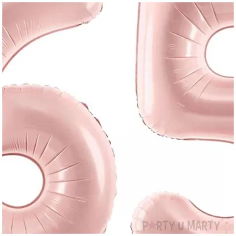 dekoracje na 50 urodziny rocznice zestaw balonow liczba 65 rozowy jasny 34 dgt 2 elementy
