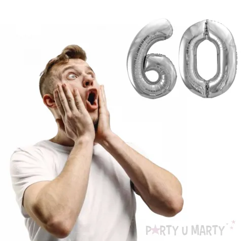 dekoracje na 55 urodziny rocznice zestaw balonow liczba 55 srebrny 39 dgt 2 elementy