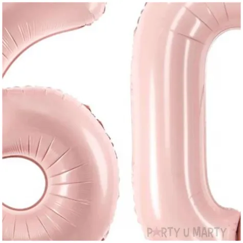 dekoracje na 60 urodziny rocznice zestaw balonow liczba 60 rozowy jasny 34 dgt 2 elementy