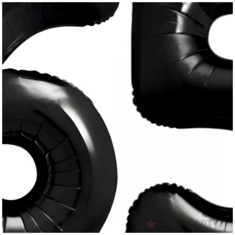 dekoracje na 65 urodziny rocznice zestaw balonow xl liczba 65 czarny 39 dgt 2 szt