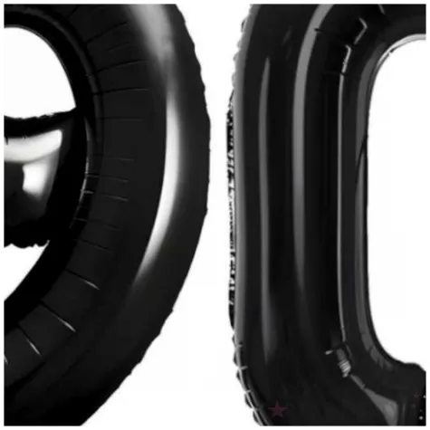 dekoracje na 90 urodziny rocznice zestaw balonow xl liczba 90 czarny 39 dgt 2 szt