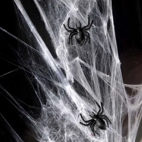 dekoracje na halloween andrzejki pajaki czarne partydeco 10 szt