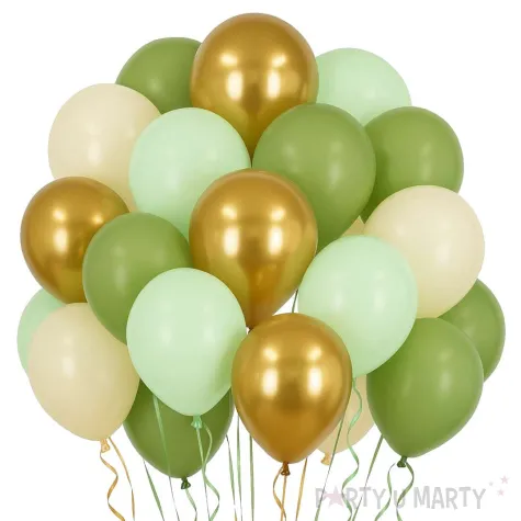 dekoracje na komunie slub chrzest balony pastel metalik mix 12 20 szt